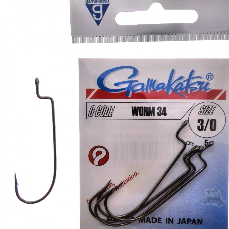 Anzois Gamakatsu Worm 34