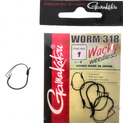 Anzois Gamakatsu Wacky Weedless Worm 318