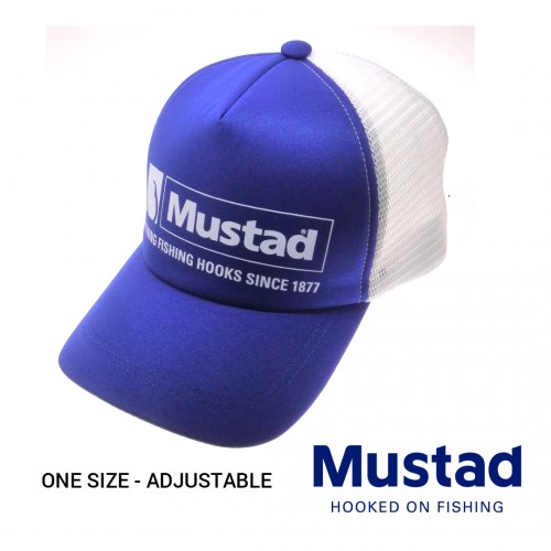 Chapeu Mustad Blue/White/Net