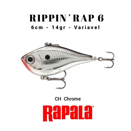 Amostra Rapala Rippin Rap 6