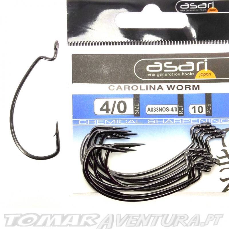 Anzois Asari Carolina Worm