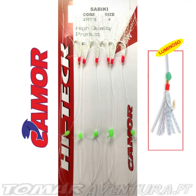 Aparelho de Carapau Camor Sabiki Anzol Fluor