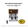 BBS Tungsten Worm Weight Black