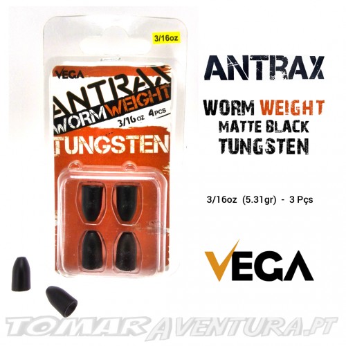Vega Antrax Worm Weight Tungsten