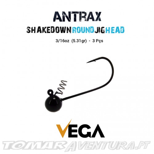 Vega Antrax Shakedown Round Jig Head Tungsten