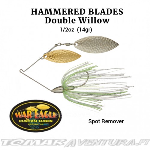 Spinnerbait War Eagle Hammered Blades Double Willow 1/2oz