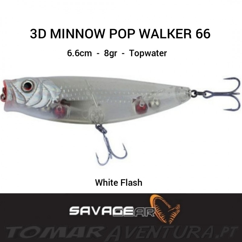 SAVAGE GEAR 3D MINNOW POP WALKER 66