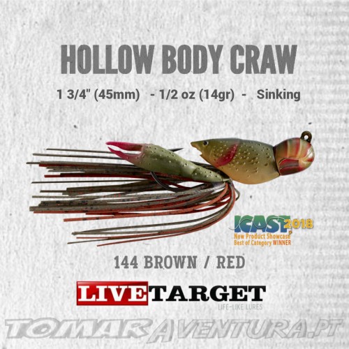 LiveTarget Hollow Body Craw 1/2oz