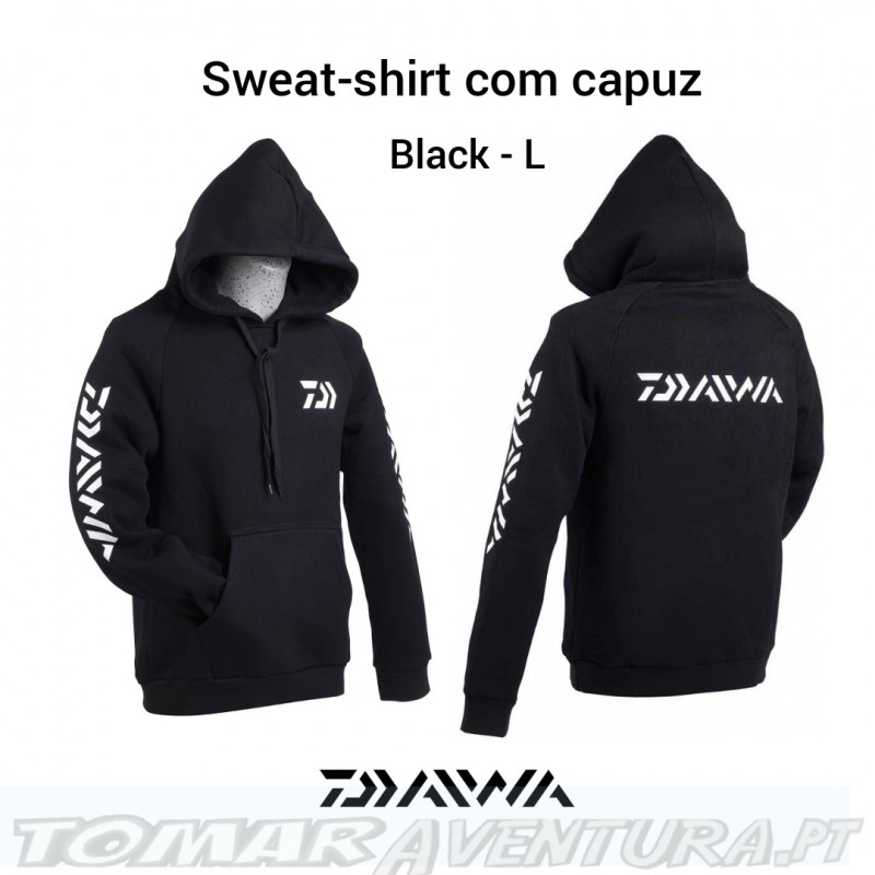 Daiwa Sweat-shirt com capuz Black