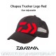 Chapeu Daiwa Trucker Black Logo Red