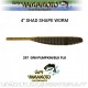 Gary Yamamoto 4" Shad Shape Worm