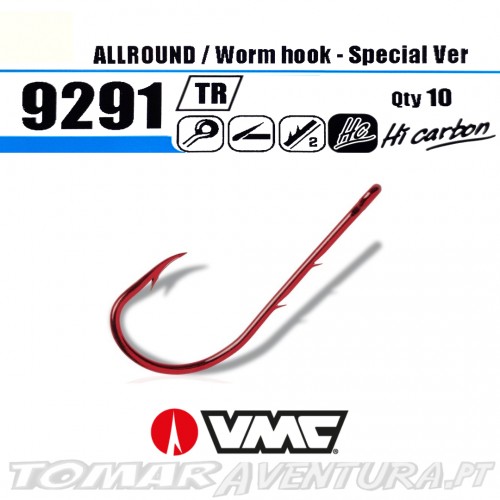VMC 9291 TR Special Worm Hook