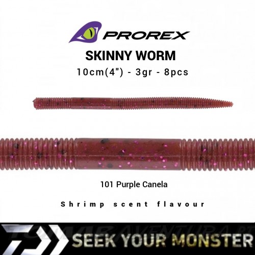 Daiwa Prorex Skinny Worm 4"