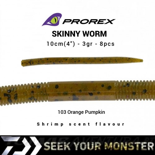 Daiwa Prorex Skinny Worm 4&quot;