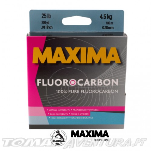 Linha Maxima Fluorocarbon 100%