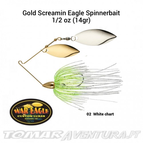 War Eagle  Gold Spinerbait Double Willow 1/2oz