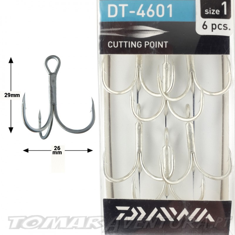 Daiwa Daiwa Treble DT4601 Hooks ALL SIZES 