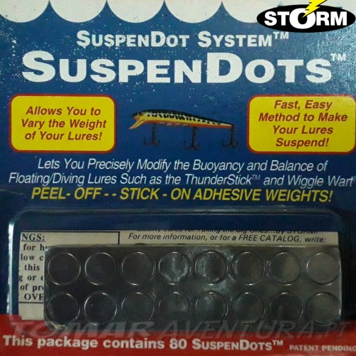 Storm SuspenDots Removable Adhesive Weights 80 Pk