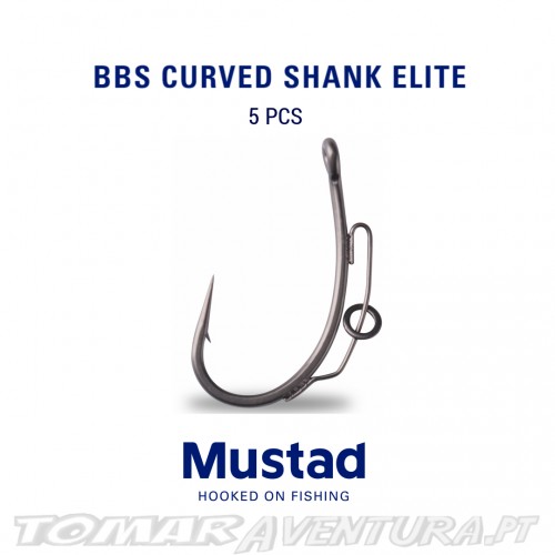 Anzois Mustad BBS Carp Hooks Curved Shank Elite
