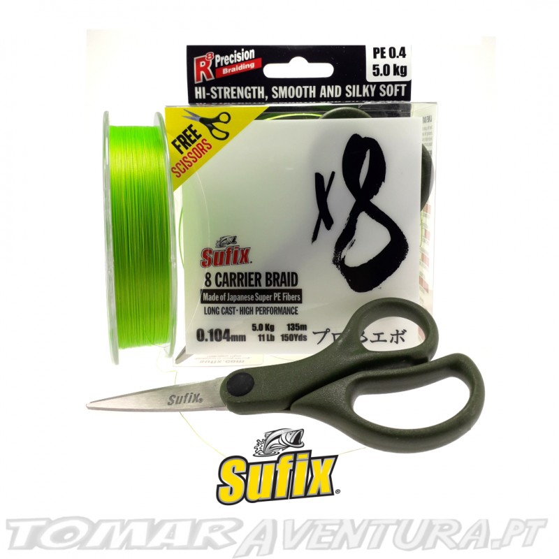 Sufix 8 Carrier Braid Chart 135m