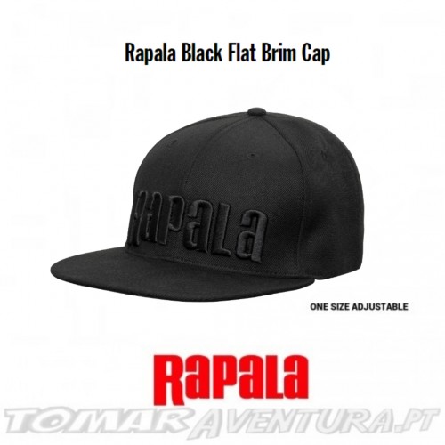 Rapala Rapala Black Flat Brim Cap