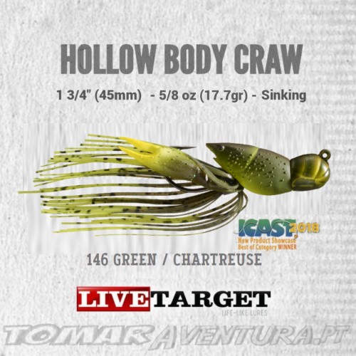 LiveTarget Hollow Body Craw 5/8 oz