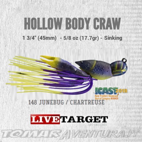 LiveTarget Hollow Body Craw 5/8 oz