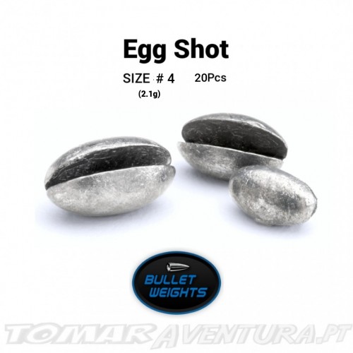Bullet Weights Egg Shot (Clam Shot)