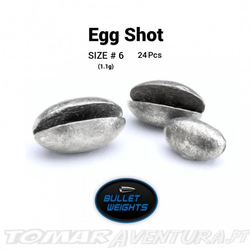 Bullet Weights Egg Shot (Clam Shot)