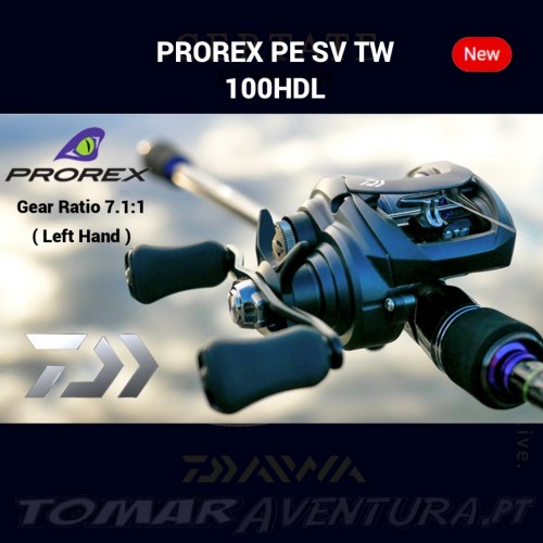Carreto Baitcasting Daiwa Prorex PE SV TW 100HSL