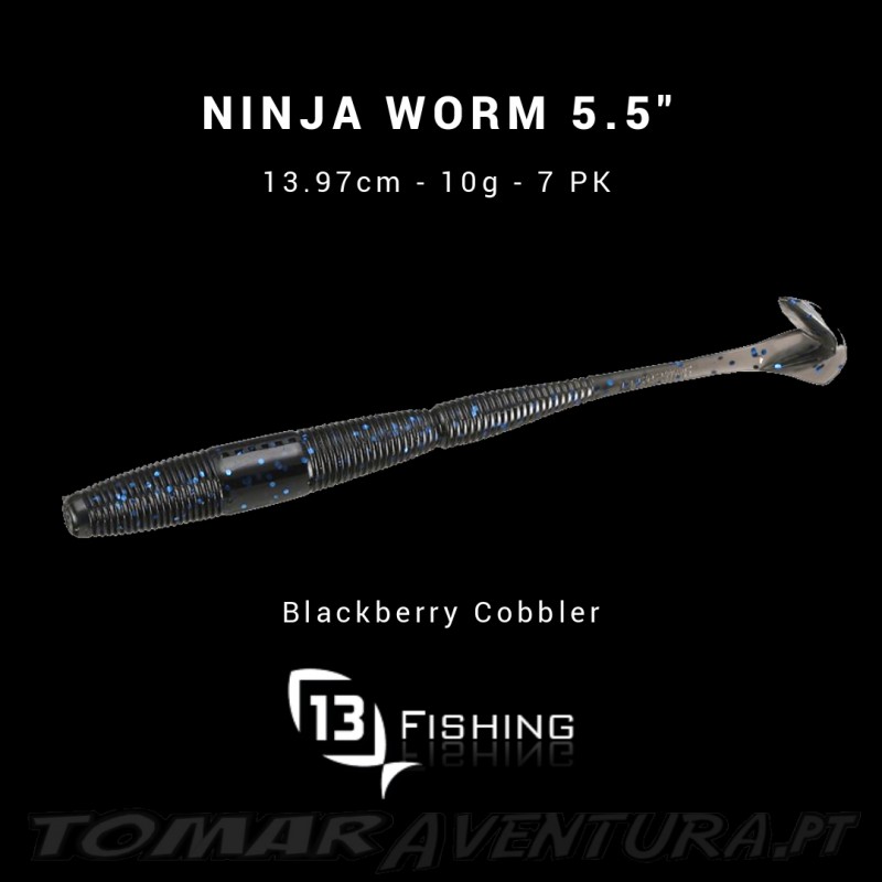 13 Fishing Ninja Worm 5.5"