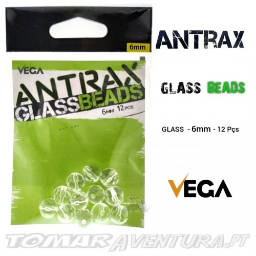 Vega Antrax Glass Beads Cristal