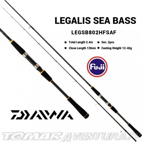 Cana Spinning Daiwa Legalis SeaBass 802HFS (2,40m) 14-42g