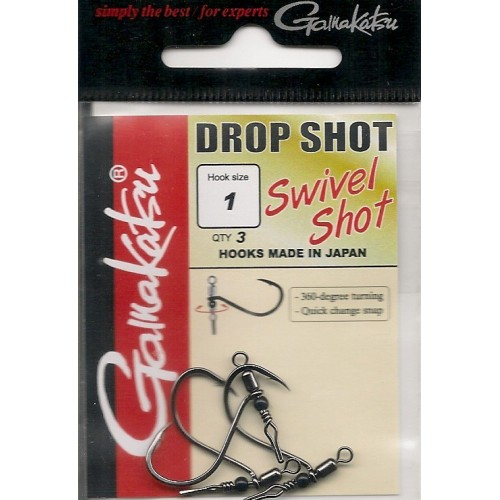 Anzois Gamakatsu Drop Shot Swivel Shot
