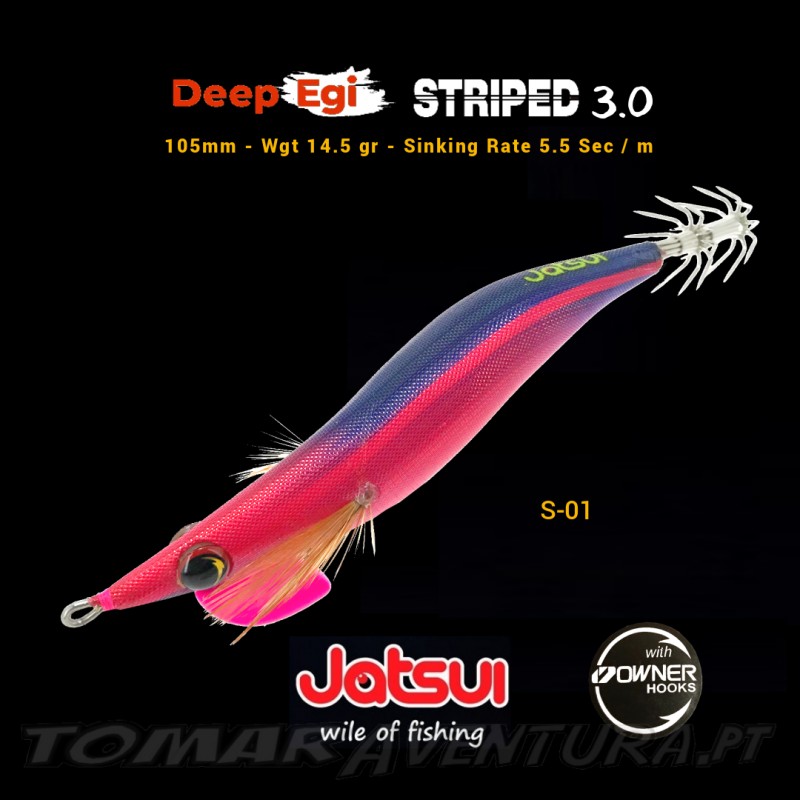 Squid Jig jatsui Deep Egi Striped