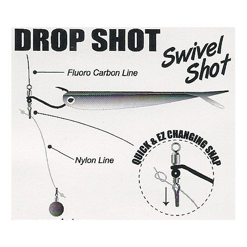 Anzois Gamakatsu Drop Shot Swivel Shot