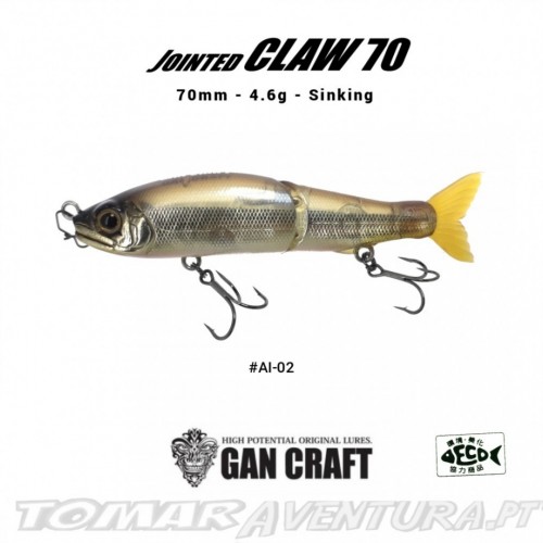 Swimbait Gan Craft Jointed Claw 70