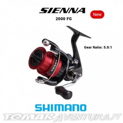 Carreto Spinning Shimano Sienna 2000FG / 2500FG / 2500HGFG