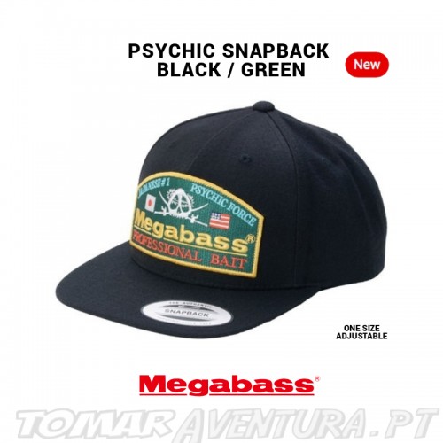 Chapeu Megabass Psychic Snapback Black/Green