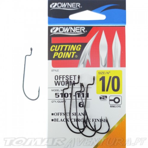 Anzois Owner Offset Worm 5101-141