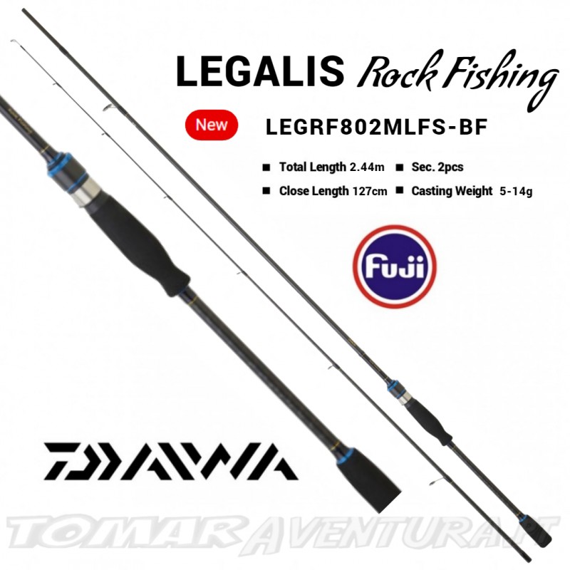 Cana Spinning Daiwa Legalis Rock Fishing 802 MLFS