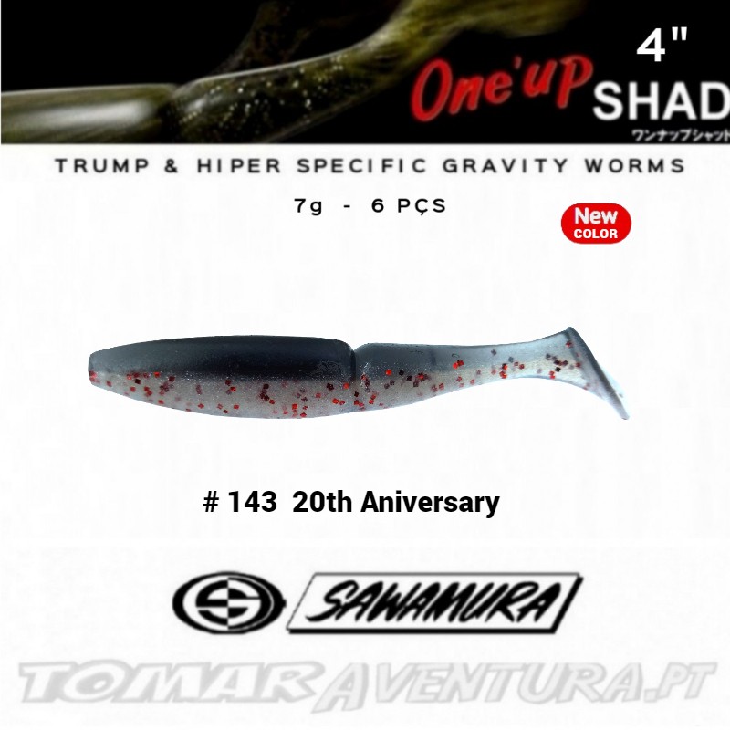 Amostra Sawamura One´up Shad 4"