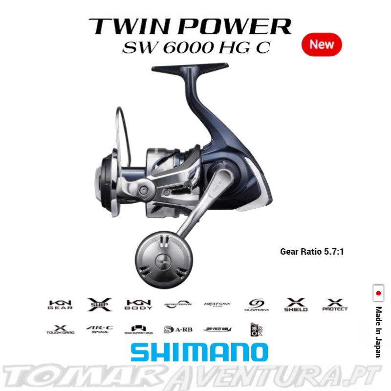 Carreto Shimano Twin Power SW 6000 HG C