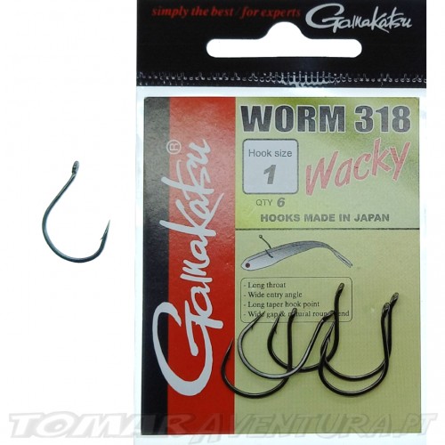 Anzois Gamakatsu Wacky Worm 318