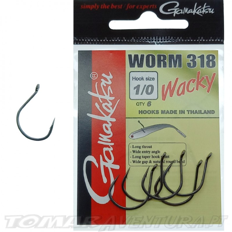 Anzois Gamakatsu Wacky Worm 318