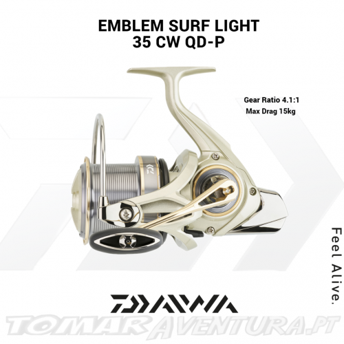 Daiwa Emblem Surf Light 35 CW QD-P