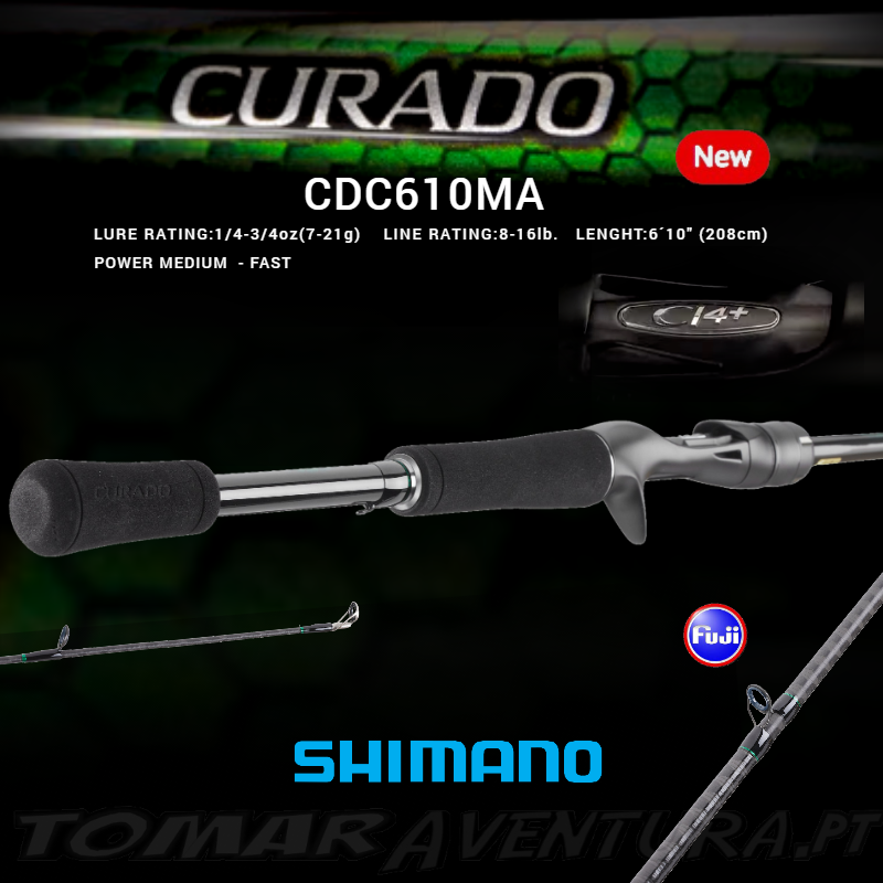Cana Baitcasting Shimano Curado USA 6´10" M - Fast