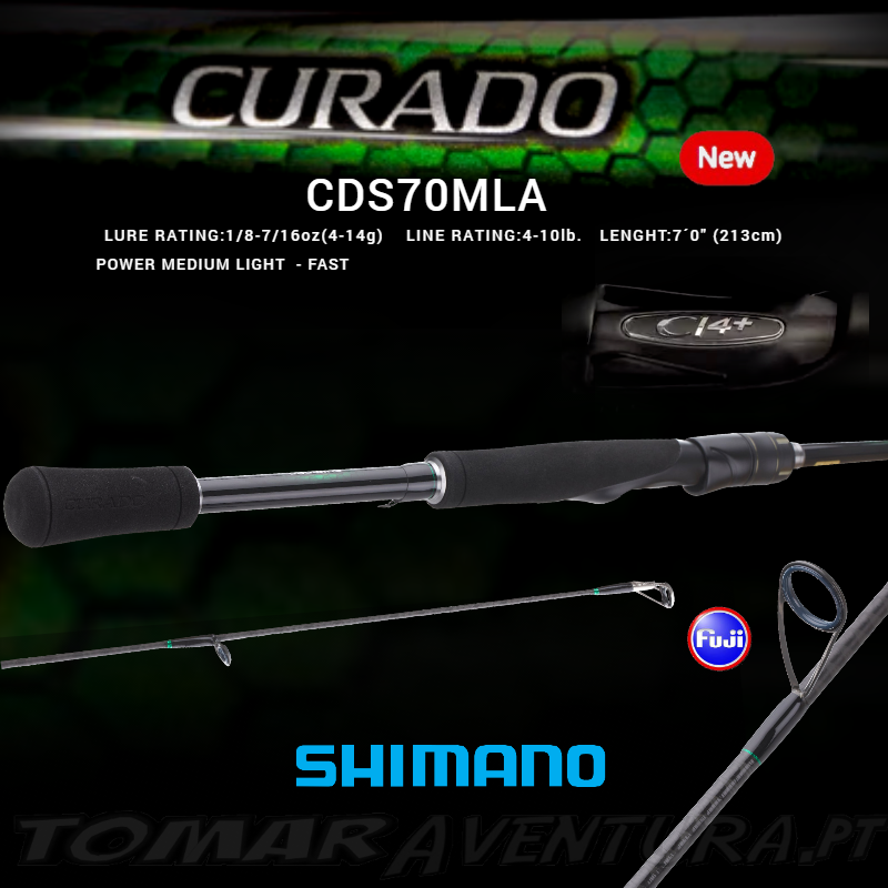 Cana Spinning Shimano Curado USA 7´0" ML - Fast
