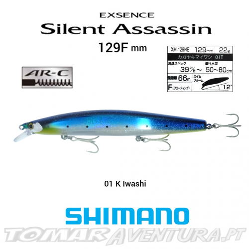 Amostra Shimano EXSENCE Silent Assassin 129F AR-C