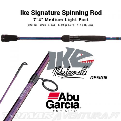 Cana Spinning Abu Garcia iKE Signature Rod 741MLS 5-21G